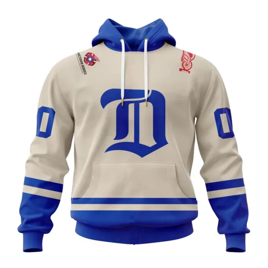 Personalized Detroit Red Wings Hoodie 2025/26 Hometown Heroes Blue Design