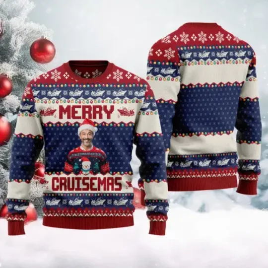 Discover Merry Cruisemas Funny Christmas Ugly Sweater Holiday Knit Pullover Unisex Gift