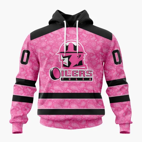 Personalized Tulsa Oilers Hoodie Special Pink Fights Breast Cancer