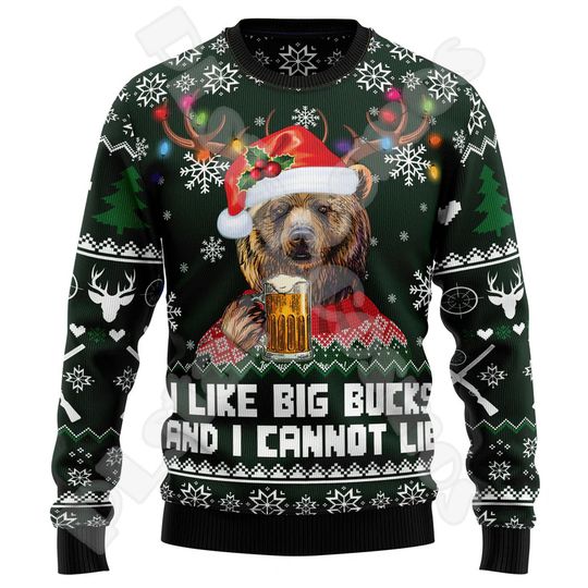 Discover Halloween Christmas Santa Claus Graffiti Vintage Retro Winter Ugly Sweater 3DPrint Harajuku Pullover Casual Funny Long Sleeves F