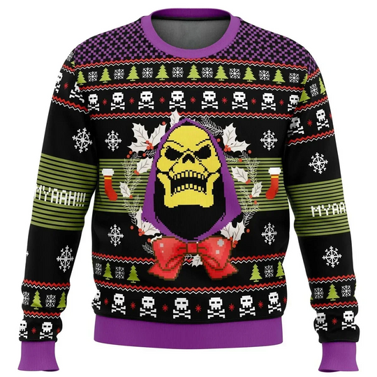 Autumn and winter HEYYA HE-MAN ugly Christmas sweater Christmas sweater gift Santa Claus pullover men's and women's sportswear