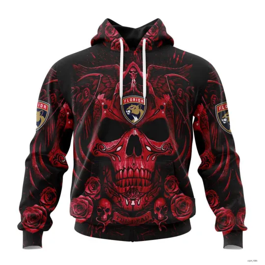 Florida Panthers Special Design With Skull Art Hoodie Gift Fan Hockey