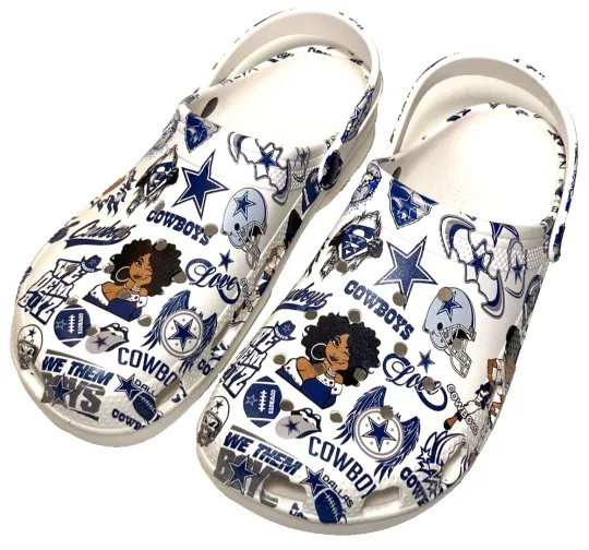 Discover Dallas Cowboys Football Slippers, Clogs & Shoes