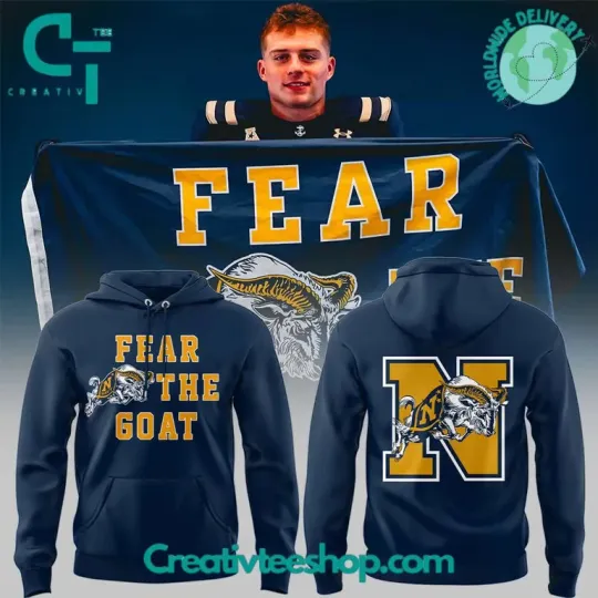 Discover Navy Midshipmen Fear The Goat Special Hoodie, Gift For Fans, Christmas Gift