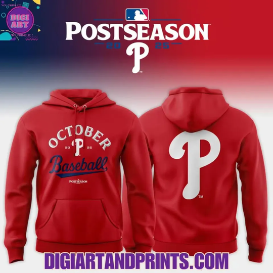 October 2025 Postseason Phillies Hoodie, Gift For Fans, Christmas Gift