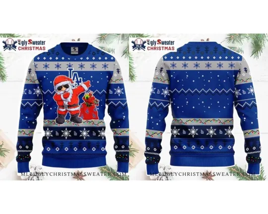 Discover Dabbing Santa Los Angeles Dodgers Christmas Sweater