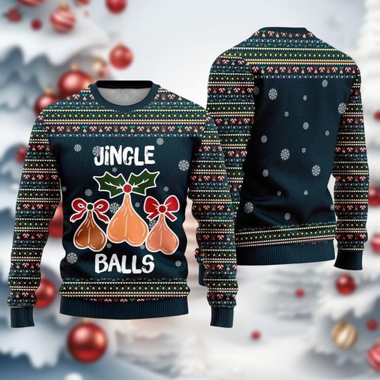 Discover Funny Cockmas Ugly Christmas Sweater, Naughty Xmas Sweater, Holiday Dirty Sweater for Men and Women