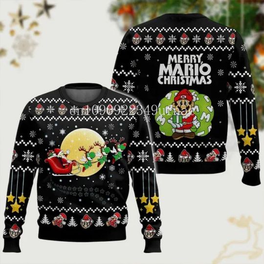 Discover 2025Disney  Christmas Sweater Men's Womens 3d Ugly Sweater Mickey Ugly Christmas Sweater Anime Xmas Gifts Sweater