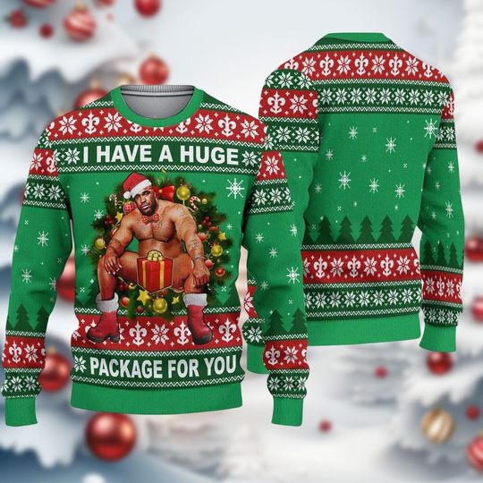 Discover Barry Woods Ugly Christmas Sweater with Funny Meme and Holiday Design for Xmas Parties