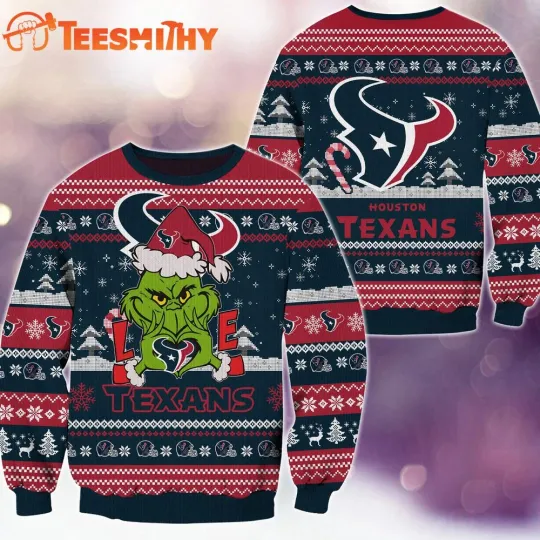 Discover Houton Texan funny character Football Limited Ugly Christmas Sweater