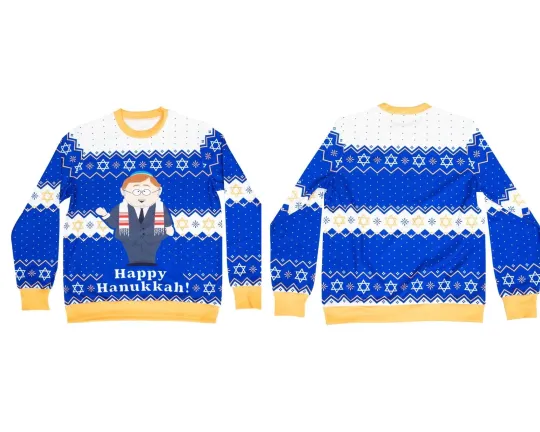 South Park Cartman Happy Hanukkah Ugly Sweater