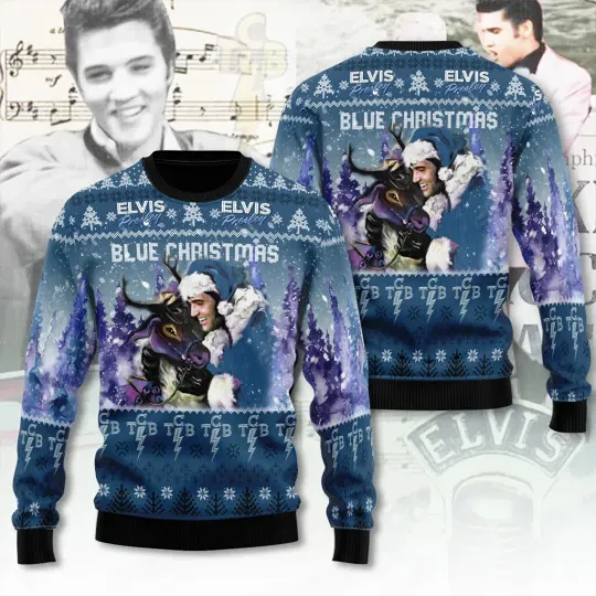 Discover Elvis Presley Ugly Sweater Xmas Gift All Size
