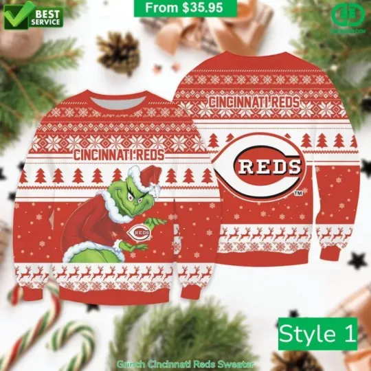 Discover funny character Cincinnati Red Sweater Ugly Xmas Holiday Gift