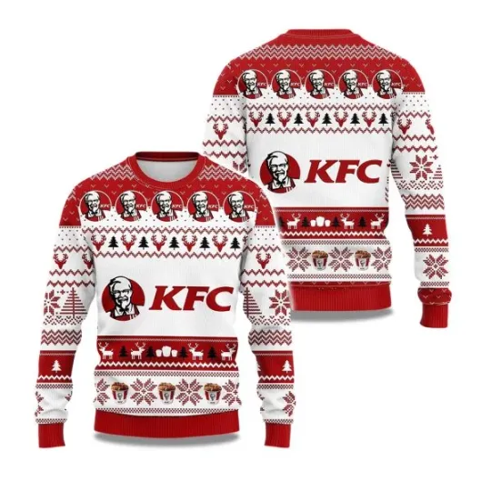 2025 KFC Kentucky Fried Chicken Ugly Christmas Sweater