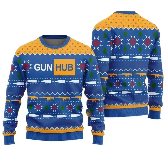 Discover Gun Hub Funny Ugly Christmas Sweater