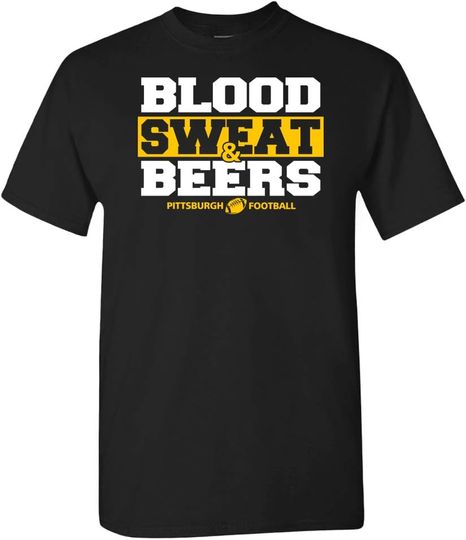 Discover Xtreme Apparel Blood Sweat & Beers Men's Football T-Shirt