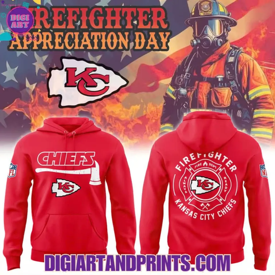 Discover Firefighter Appreciation Day 2025 Chiefs Hoodie, Gift For Fans, Christmas Gift
