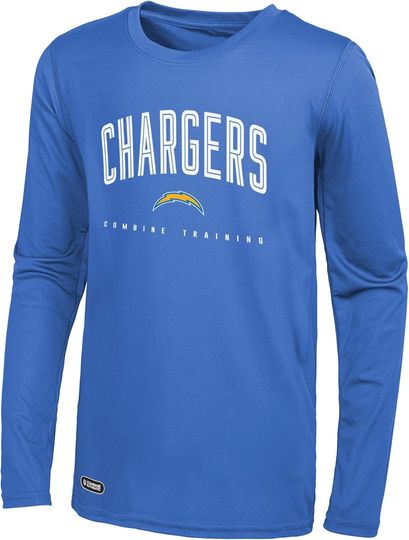 Discover Outerstuff Football Men's Team Color 3D Long Sleeve Performance T-Shirt