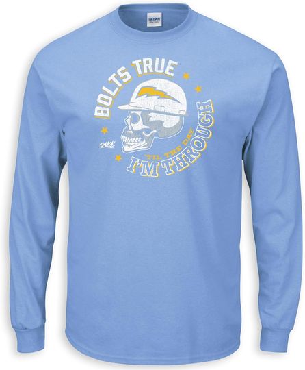 Discover Skull 3D Long Sleeve T-Shirt for Pro Football Fans