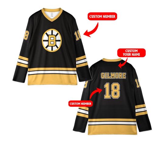 Happy Gilmore 2 Jersey, Movie-Inspired Hockey Shirt, Retro V-Neck Long Sleeve Top, Funny Sports Streetwear, Christmas Gift for Movie Fans