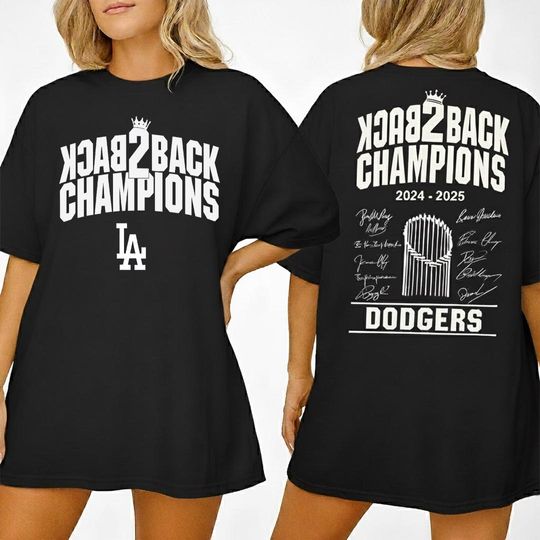 Discover Los Angeles Dodgers Champions T-Shirt, World Series 2025 Baseball Tee, Vintage Baseball Fan Shirt
