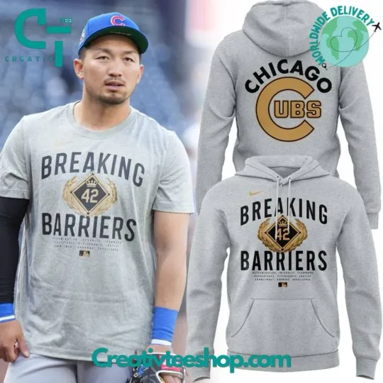 Chicago Cubs Jackie Robinson Day 2025 Breaking Barriers 3D Hoodie - Double Sides