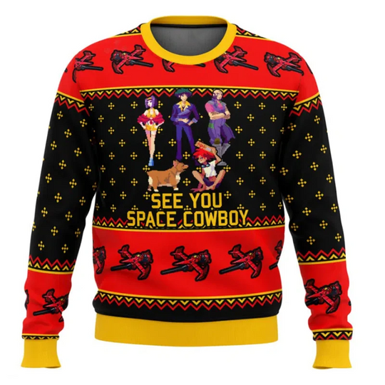 321 Let’s Xmas Cow Bebop Christmas Carnival Merry Christmas for Men and Women Ugly Christmas Gifts Couple Hooded Sweatshirts