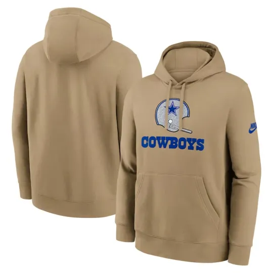 Discover Dallas Best Season Rewind Club Pullover Hoodie - Tan