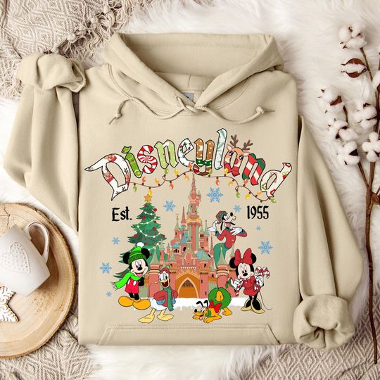 Discover Disneyland Christmas Hoodie, Disney Trip Sweatshirt, Family Matching Hoodie, Family Disney Trip, Christmas Gift, Christmas Crewneck, Disney