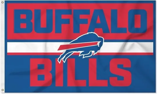 Buffalo Bills Foot House Flag with Bold Design and Metal Grommets