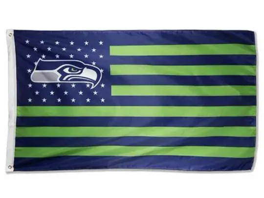 Seattle Seahawks 3x5 Foot American House Flag Banner