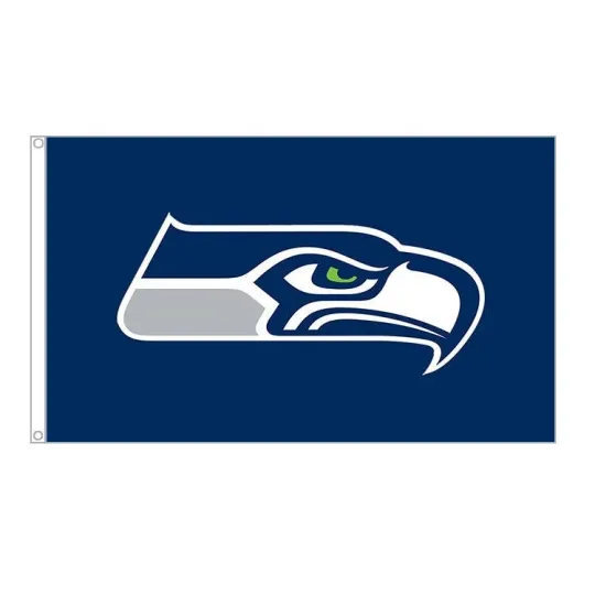 Seattle Seahawks Football House Flag