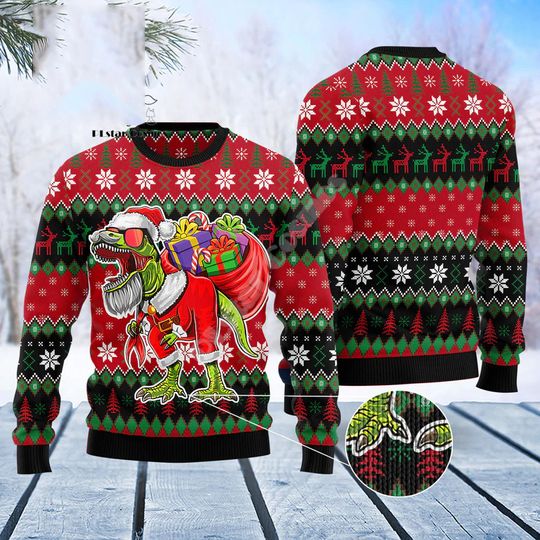 Discover Christmas Santa Claus Cartoon Anime Graffiti Retro Winter Ugly Sweater 3DPrint Harajuku Pullover Casual Funny Long Sleeves X13