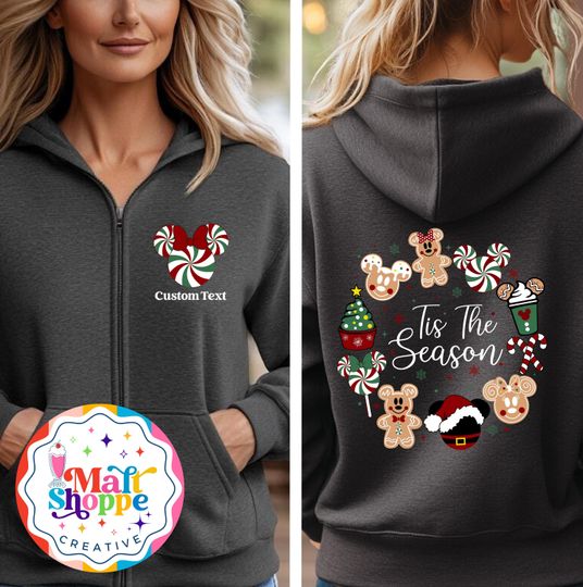 Discover Christmas Snacks Zip Up Hoodie Jacket Tis the Season Sweatshirt