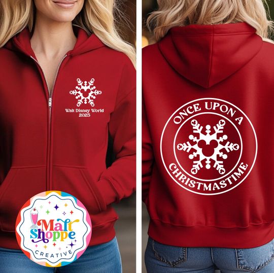 Discover Magical Zip Up Hoodie Jacket Christmas Disney World Disneyland Vacation Sweatshirt