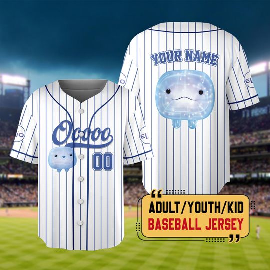 Discover Personalized Disney Pixar Ooooo Elio Baseball Jersey, Custom Kid Youth Adult Jersey, Custom Elio Characters Baseball Jersey, Elio Shirts