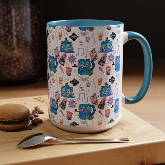 Discover Kpop Demon Hunters Derpy Tiger Mug, Kpop Mug, Funny Coffee Mug, 11oz Mug, Kpop Fan Gift, Unique Mug