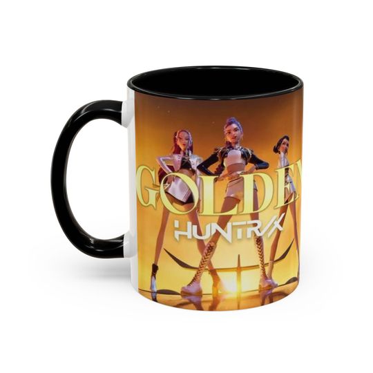 Discover K-Pop Demon Hunters Golden Huntr/x Coffee Mug, Ceramic Tea Cup, Novelty Kawaii Drinkware, Gift for Korean Pop Music Fans, Anime Style