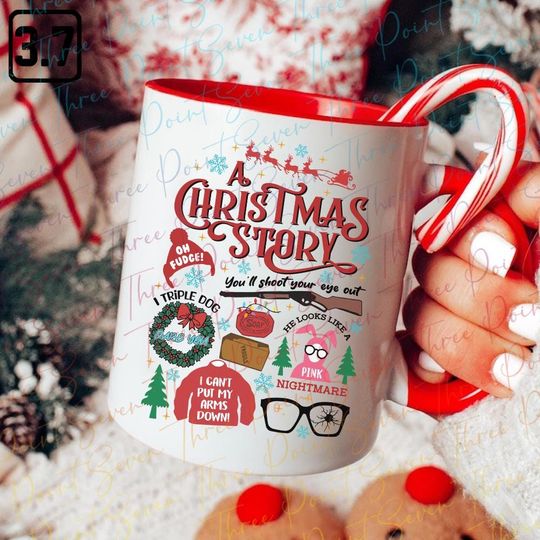Christmas Story Mug, Christmas Family Mug, Christmas Movie Mug, Accent Mug