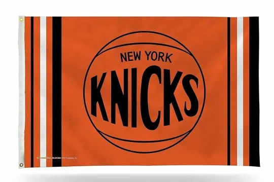 Discover New York Knicks Flag Banner Retro Design with Metal Grommets