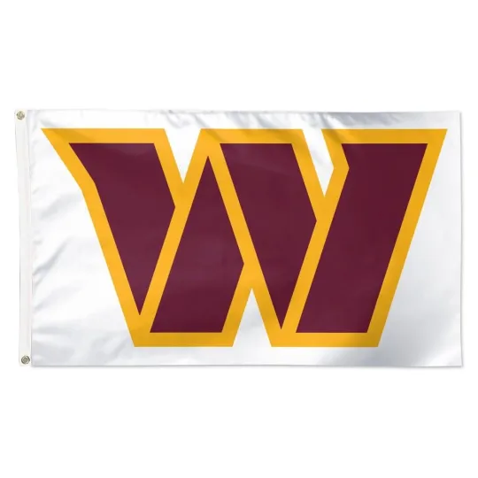 Washington Commanders Football House Flag 3x5 ft White Banner for Home Decor