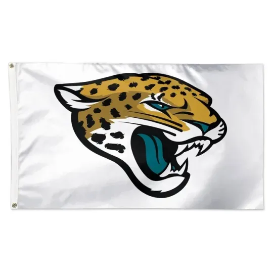 Discover Jacksonville Jaguars Football fans 3x5 ft White Flag - Ideal football Gift Banner