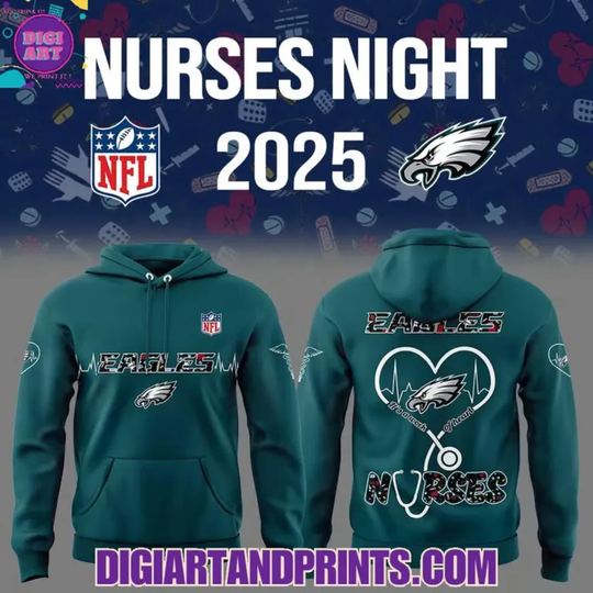 Discover Limited Edition Nurses Night 2025 E@gles Hoodie, Gift For Fans, Christmas Gift