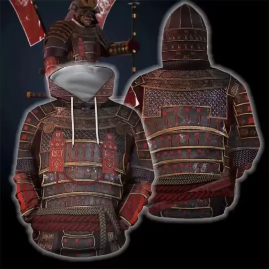 Discover Cool New Viking Shield Armor 3D Hoodie Pullover Men Women Norse Style
