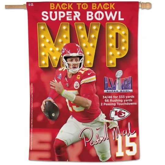 Kansas City Chiefs Football Garden Flag Super Bowl Champions MVP Banner