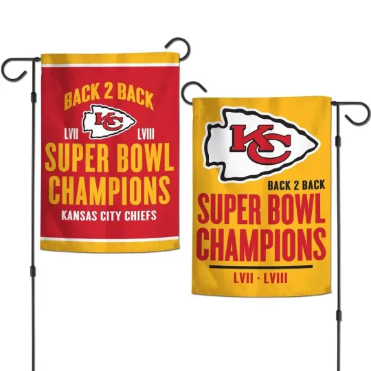Kansas City Chiefs Super Bowl Football Garden Flag 2023