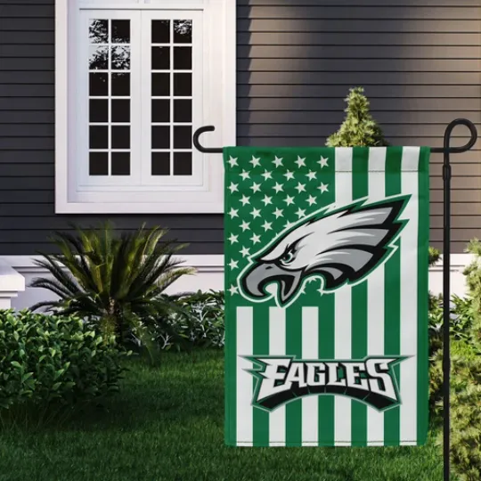 Philadelphia Eagles Double Sided Garden Flag  Football Fan Banner