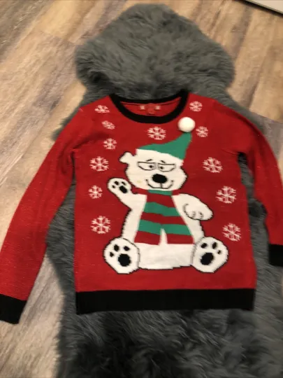 Discover Ugh-Lee Sweater Women's Bear Ugly Christmas Sweater Size Large