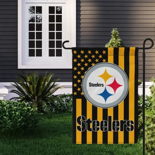 Discover Pittsburgh Steeler Double Sided Garden Flag