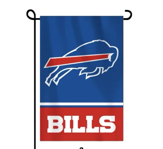Buffalo Bills Double Sided Garden Flag Heavy Duty Poly